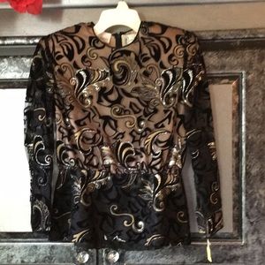 Mary McFadden Couture for Saks Fifth Ave Top